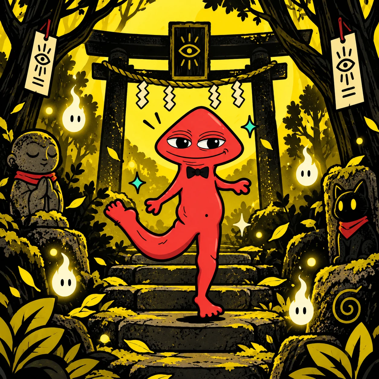 TOKHOOD wandering through a mysterious forest shrine